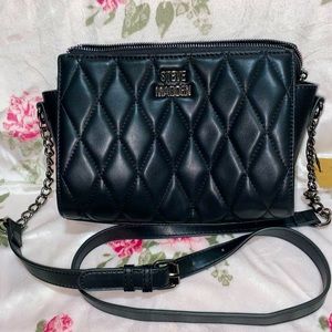 Black Blexi Quilt Crossover Purse Steve Madden